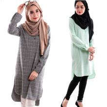 Modest fashion dubai robes de fantaisie femmes musulmanes imprimé abaya indien long coton musulman chemisier
